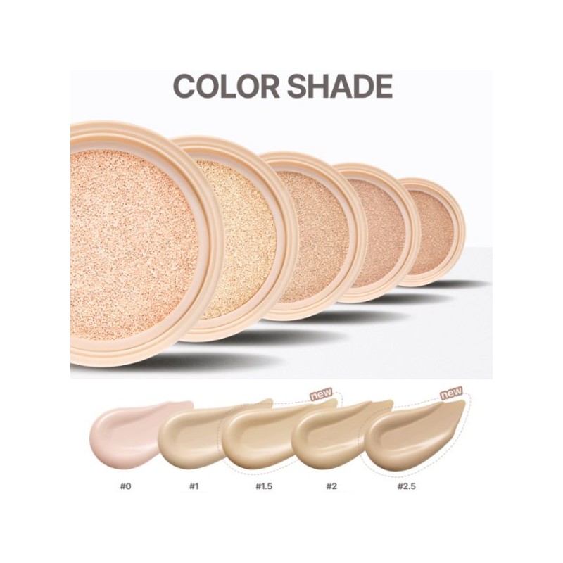 NOBEV Easy Peasy Filter Cover Cushion 15g*2ea, Shade:2 Natural Beige