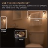 Enbrighten Toilet Paper Holder, Motion Sensing, Night Light, Battery Operated,