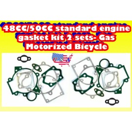 Runfast 48CC/50CC standard engine gasket kit 2 sets- Gas Motorized Bicycle