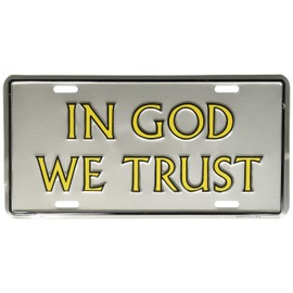 in God We Trust License Plate