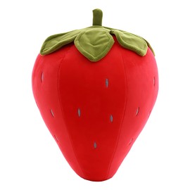 Strawberry Cushion, Soft Plush Cushion, Strawberry Toy for Children, Cute Plush Toy for Girls, Women, Aesthetic Decoration for Bedroom, Children's Room, Living Room, Easter, Birthday, Valentine's Day