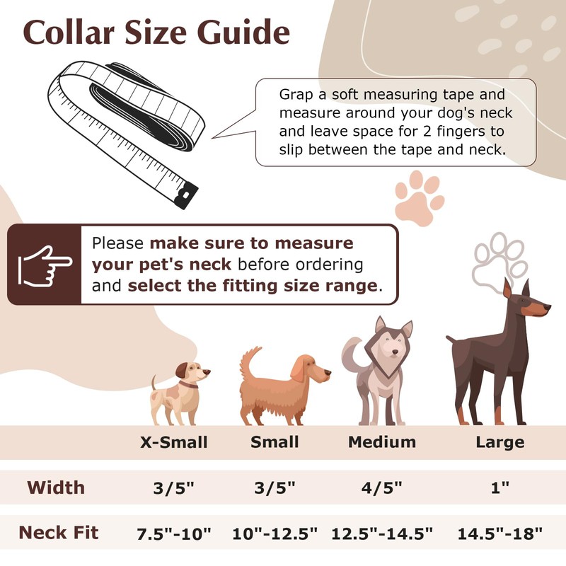 Spiked Dog Collar for Medium Dogs, Mushrooms Rivet Soft Pu