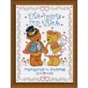 Design Works Two Hearts Wedding Sampler Cross Stitch Kit, Multi-Colour
