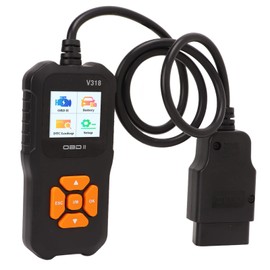 OBD2-Scanner, V318 OBD2-Scanner 1,8-Zoll-Farbbildschirm 10 Sprachen Fehlerleser Autodiagnosetool Autoversicherung & Autoreparatur