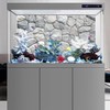 AWERT 48x18 inches White Stone Aquarium Background Rocky Fish Tank