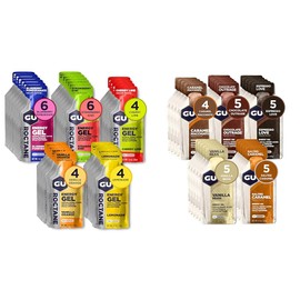 GU GU Energy 24-Count Original Roctane Ultra Endurance 24-Count Energy Gels Running Biking Hiking Skiing Sports Nutrition