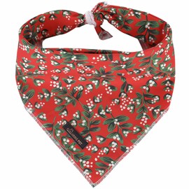 ARING PET Dog Bandana-Cute Christmas Dog Bandanas, Soft Comfortable Red Dog Scarf Triangle Bibs for Small to Large Boy and Girl Dogs and Cats