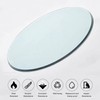 TesNus 18" Clear Round Glass Table Top, 1/4" Thick Tempered