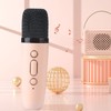 Mini Karaoke Machine with 2 Wireless Microphones Portable Bluetooth Speaker