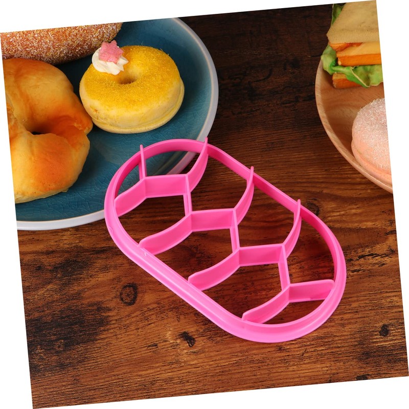 KICHOUSE 2Pcs Bread Press Mold Plastic Pastry Cutters for Baking