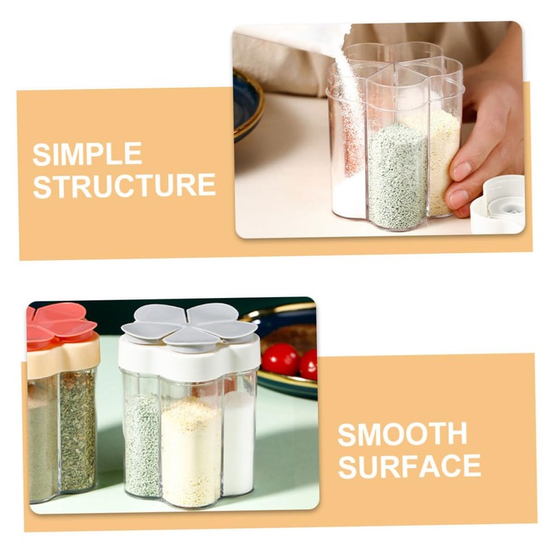 CIYODO Portable Spice Containers 2-piece Seasoning Jar Set Spice Dispenser
