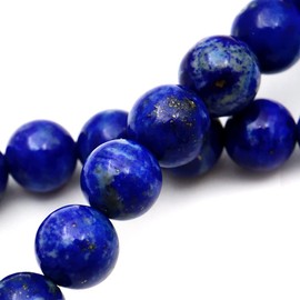 GOLD STONE Lapis Lazuli Bracelet, 0.24 inch (6 mm), December, Birthstone, Natural Stone, Power Stone