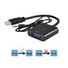 APICH Adaptador HDMI a VGA con Audio Aux 3.5mm, Convertidor