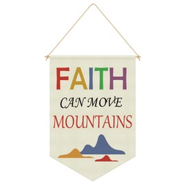 Christian Kids Wall Art Banner Christian Nursery Wall Decor Inspirational Bible Verse Prayer Room Decor Scripture Flag Sign Gifts for Baby Newborn Boys Girls Kids Christmas Birthday Gift