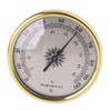 HELYZQ 72mm Round Gold Hygrometer Humidity Meter Gauge Ring Surface