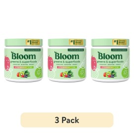 Bloom Nutrition Greens and Superfoods Powder, 30 SVG, Strawberry Kiwi, Probiotic - 2 Pack