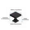 goldenwarm 5 Pack Black Cabinet Knobs for Dresser Drawers Kitchen