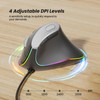 Nulea M504 Wired Vertical Mouse, USB Ergonomic Optical Mouse with