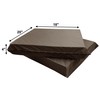 QQbed 2 Pack Deep Seat Memory Foam Platform Seat Cushions