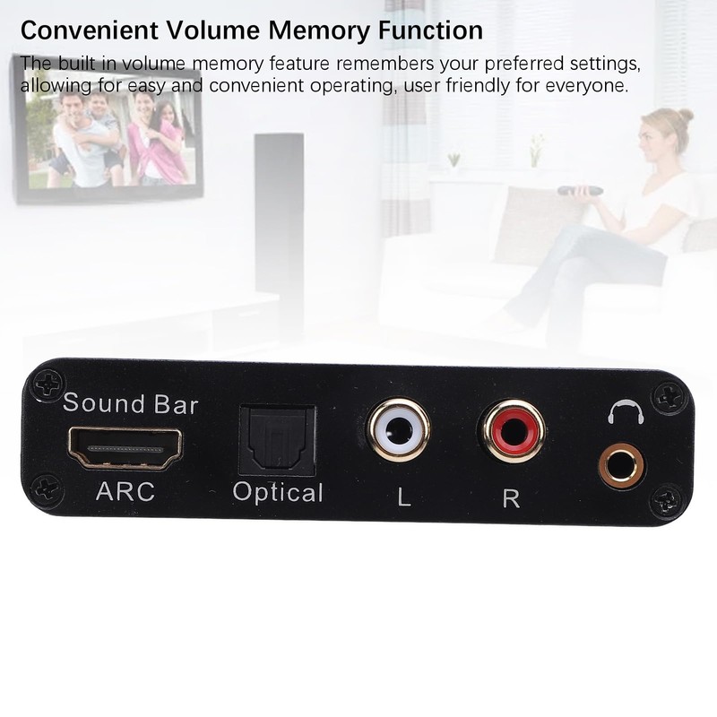 HD MI A R C Audios Extractor, DAC Converter 192KHz