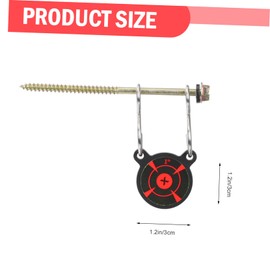 Mipcase 1pc Tree Mounted Dartboard Professional Shooting Target for Outdoor Training Durable Thicken Alloy Material Easy Installation Creative Design for Practice