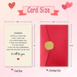 ATTLVV Funny Valentines Day Gifts for Husband,Romantic Valentines Day Card for Him,Sweet Valentine's Day Cards for Fiance Boyfriend