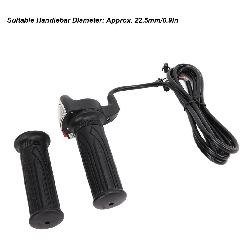 Electric Bicycle Gas Throttle Handle Throttle Grip with Battery Indicator
