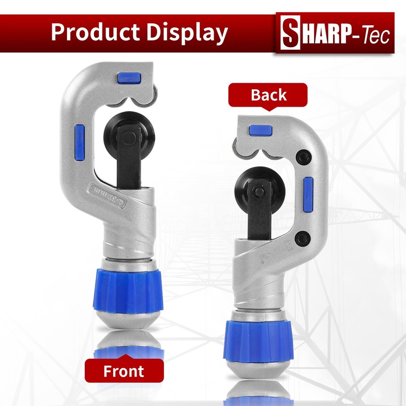 Sharp-tec 4-32mm Pipe Cutter, Adjustable Tube Cutter with Aluminum Alloy