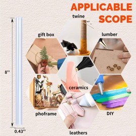 SUNFATT Hot Glue Sticks Full Size,(30 Pcs) 8" x 0.43" Large Hot Glue Sticks Perfect for Hot Glue Gun,Easily Create and Bond Crafts on Wood,Plastic,Glass,Flowers,Fabrics,Foam,Jewellery. | SUNFATT
