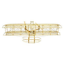 3D Wooden Puzzle DIY Wright Flyer Wooden Craft Model Planes, Laser Cutting Balsa Wood Aeroplane Kits to Building, Educational Assembly Puzzle Model Aeroplane Construction Toy Gift