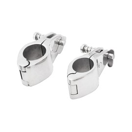 Pack of 2 Bimini Top Jaw Slide Clip, Stainless Steel 316 Marine Hardware Assembly Rust Prevention Bimini Top Jaw Slide Hinged Bimini Top Hinge Rail Bracket (22 mm)