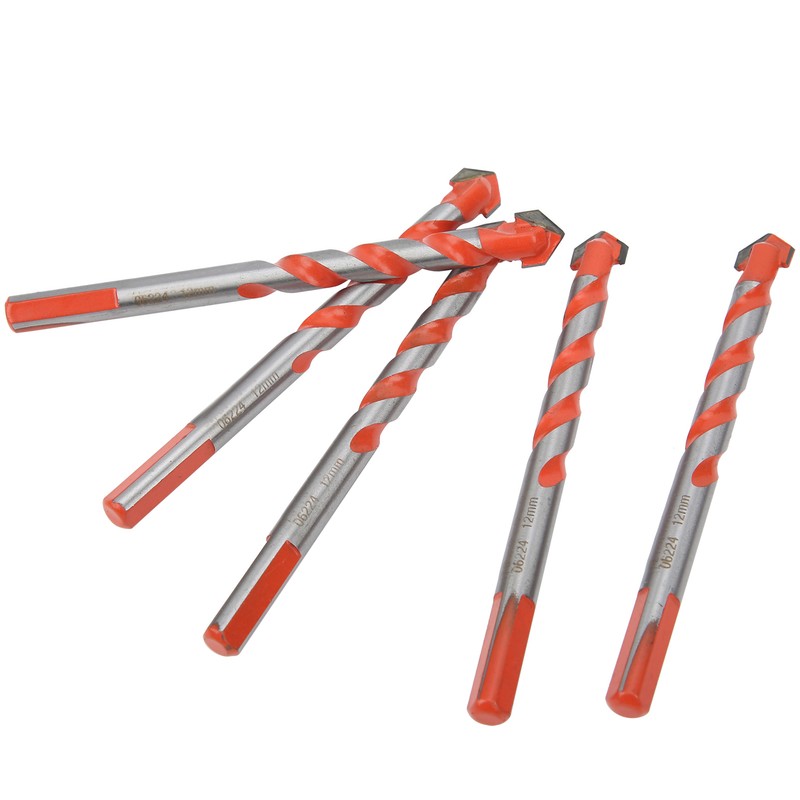 5Pcs Multifunctional Drill Bits Carbide Triangle Shank Electric Drilling Accessories