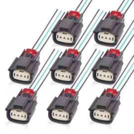 BEMOFRLAY 8PCS Ignition Coil Connector Harness Fit for Ford V6 V8 Flex 2013-2019 Replace 9U2Z14S411EA S2280 WPT931