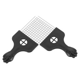 SAFIGLE 2pcs Afro Pick Combs for Thick Curly Hair Steel Needle Styling Tools for Men Women for Detangling Lifting and Shaping Natural Hair at Home Salon