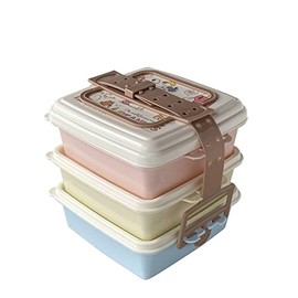 Tea World Snoopy Lunch Box, Stackable Picnic Case, Square Shape, 3 Tiers, 3 Tiers, 32.2 fl oz (920 ml) x 3, Peanuts SNOOPY & HIS FRIENDS Made in Japan