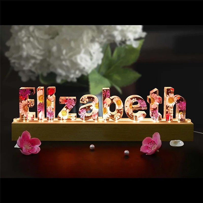 RUIITEN 9.45 inch Rectangle Display Pedestal, Warm Color Rectangle Led