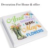 Spring Decor Farmhouse April Showers Bring May Flowers Wood Sign