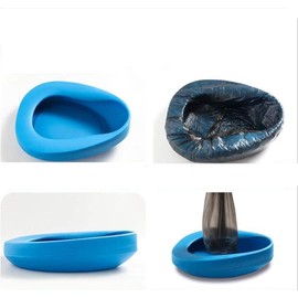 Bed Pan, Plastic Bed Pan for Older Women Men Home Hospital Bedridden Patient Trolley Travel Driving Emergencies