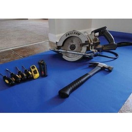 27" x 10' Neoprene Floor Runner - Reuseable Floor Protection Slip Proof Surface, Non-Skid Bottom, Protect All Floor Surfaces | Great for Businesses and Homes (Blue) New 10 FT Size!