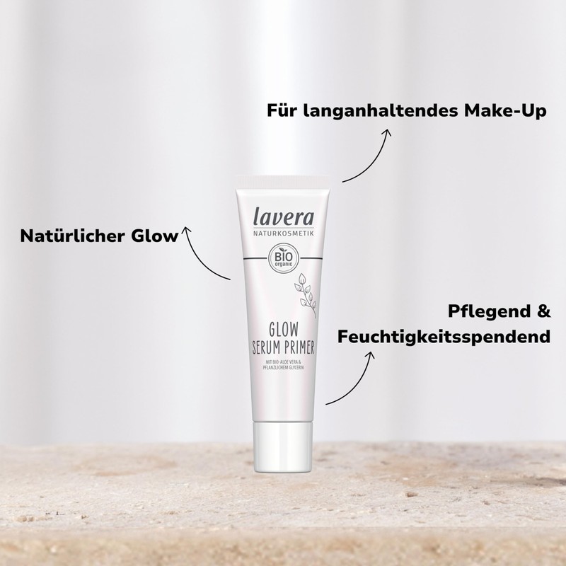 lavera Glow Serum Primer - Natural Glow - for Long-Lasting