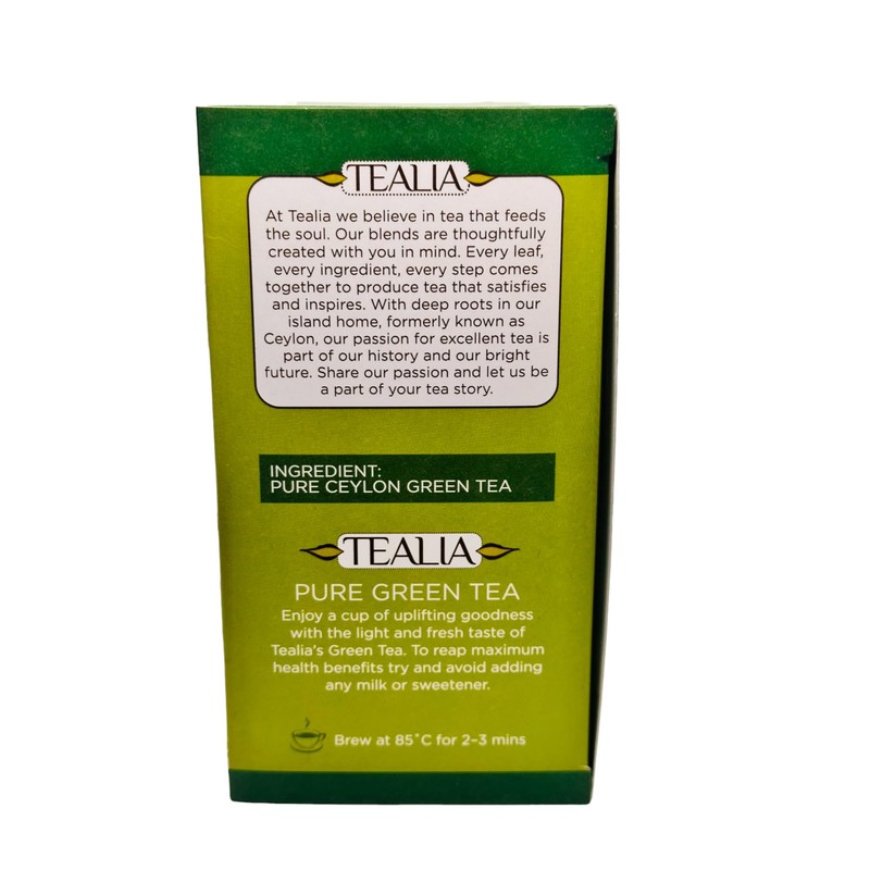 Tealia regular range - Pure Green Tea 2 g x