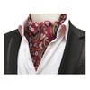 Elfeves - Corbatas para hombre, diseño floral, 100 % seda,