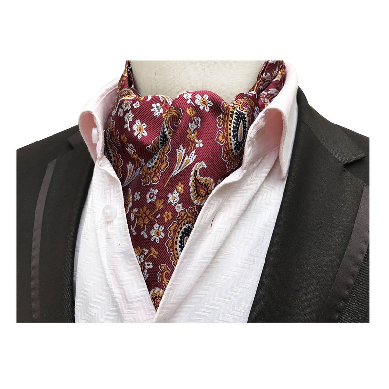 Elfeves - Corbatas para hombre, diseño floral, 100 % seda,