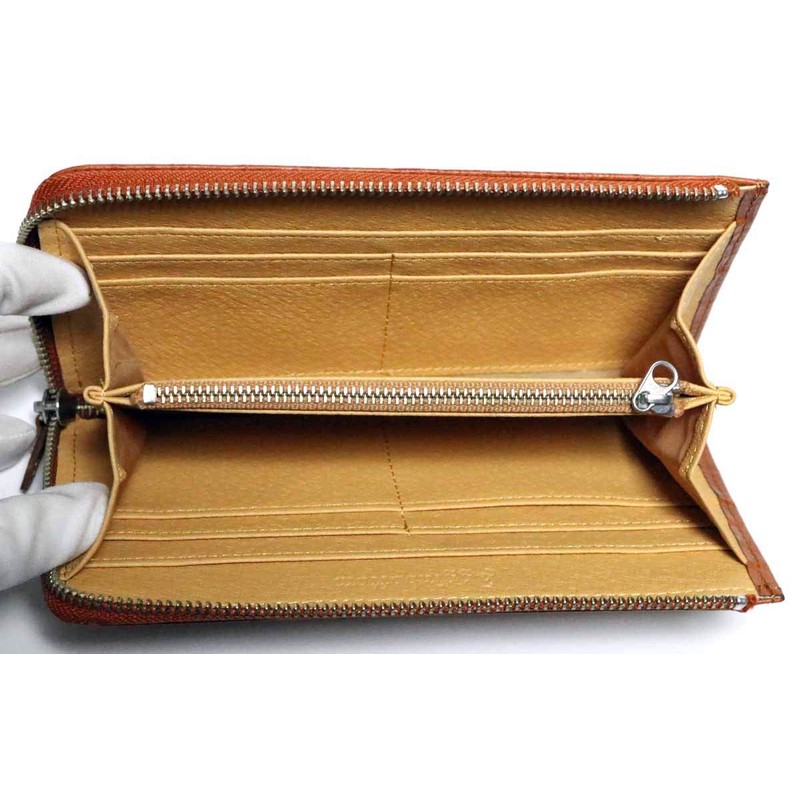 Berkut Croco Embossed Cowhide Leather Plated, Long Wallet, YKK L-Shaped