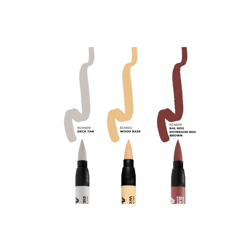 AK Real Colors Marker Set RCM104 Ships & Decks (3pcs)
