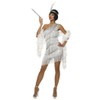 Franco American Novelty Company Dazzling Silver Flapper Adult Costume (Large)