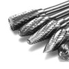 Bestgle 5 Pcs Carbide Burr Set, 6mm (1/4") Shank Tungsten