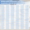 Dishwasher Seal WD08X10059 for Short Door Bottom Gasket Seal Fit