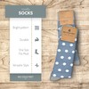 No Cold Feet Men’s Dress Socks, Fun Colorful Patterned, Mid-Calf,