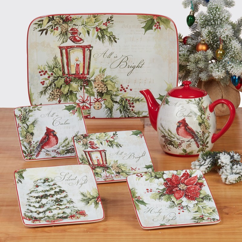 Certified International Silent Night 11" Dinner Plates, Set of 4,